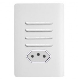 Conjunto Interruptor Quadruplo (2 Simples + 2 Paralelos) + Tomada 10A 4x2 - Novara Branco Total